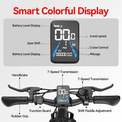 Electric Mountain Bike ebike Adults 750W 20MPH Off-road E-Bicycle 26" Tire HOT - Picture 24 of 36
