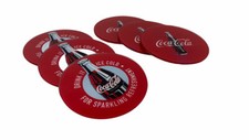 Set 6 sotto bicchieri vetro tavola coca cola stile vintage supporto bicchiere