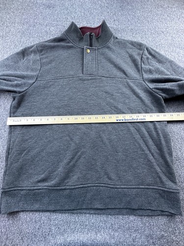 Orvis Sweatshirt Mens Large Gray 1/4 Zip Pullover Comfort Fishing Outdoor - Picture 5 of 13