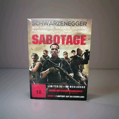 Sabotage Limited 2-Disc Mediabook Cover B DVD+BD  Neu Ovp Ab 18 J