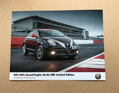 Alfa Romeo Mito Quadrifoglio Verde Sbk Limited Edition Press Photograph Ebay