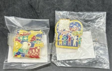 ATLANTA 1996 OLYMPICS 2 PIN IRON KIDS BREAD SPONSOR USA TEAM SPONSOR NEW