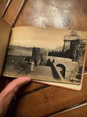Vintage French Postcards Saint Malo Black White 18 Detachable Early 20th Century