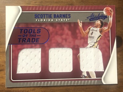 Scottie Barnes 2022-23 Chronicles DP Tools of the Trade Triple Patch Blue #62/99