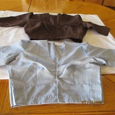LOT Of 2 TOPS Dark CHOCLATE Sky BLUE Choli BLOUSE For Skirt SUPERB Top GIRL 10