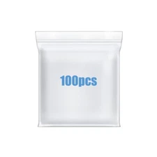 100 PCS 2" x 2" Small Thick 4 Mil Plastic Bags Clear Resealable Zip Seal Lock