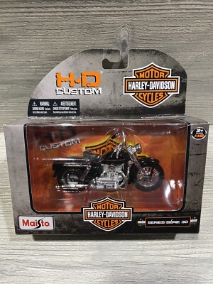 Maisto Harley Davidson 1952 K Model Die-Cast Motorcycle MIB 1:18