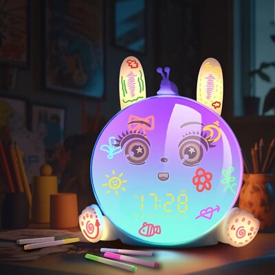 Only A DIY 3D Cartoon Animal Kits for K8 Aurora Sunrise Clock with Pat-Pat Light