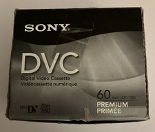 Preowned 5X Pack Sony DVC 60 Minutes Mini DV Digital Video Cassette 70m