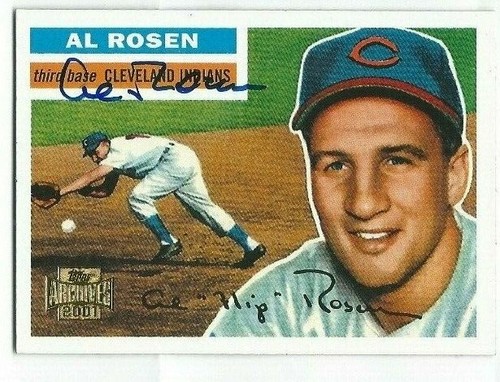 AL ROSEN 2001 Topps Archives #35 Baseball Card AUTO Autograph Signed ...