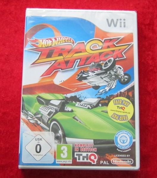 Hot Wheels Track Attack, Nintendo Wii Spiel, Neu, Deutsche Version-image