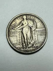 1917 P Type 1 Standing Liberty Quarter SLQ Philadelphia F VF