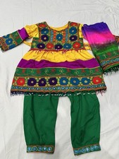 Embroidered Kuchi Dress Afghan Traditional Outfit Girls Size 2