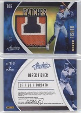 2021 Panini Absolute Patch Spectrum Gold /5 Derek Fisher #PAT-DF Patch