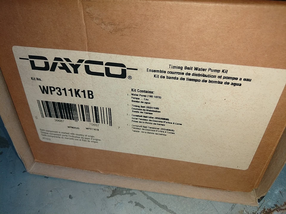 Bomba de agua Dayco + loca + kit de correa de distribución 1998-2009 Volvo V70 S60 S70 C70 S40 V40 Foto 3 de 3