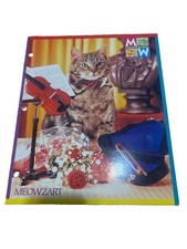 Vintage 90s Cat Folder Meows & Woofers Meowza...