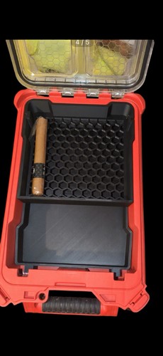 Custom Cigar Humidor Insert for Milwaukee Packout Deep Organizer 48-22-8435 - Afbeelding 3 van 5