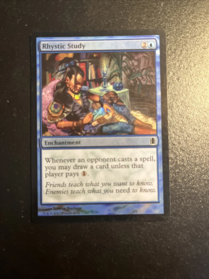 Rhystic Study Commander's Arsenal Foil - Image 2 of 3