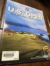 2010 U.S. Open Pebble Beach Golf Links Official Souvenir Program Golf Vintage