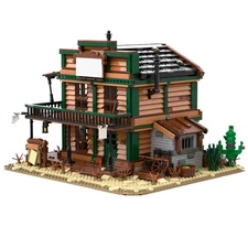 Compatible Sheriff's Office A Two-story Detached Building 3035 Build Moc