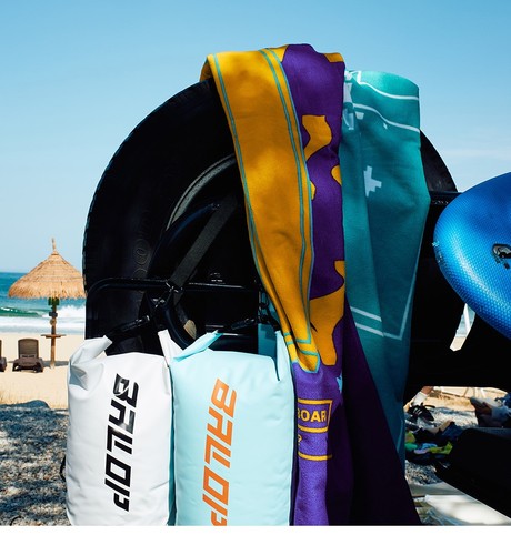Line Up Strandtuch - großes schnelltrocknendes sandabweisendes Handtuch zum Schwimmen, Camping - Bild 13 von 13