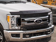 Ford Super Duty 2017-2022 Black Hood Deflector Bonnet Guard Front Bug Shield