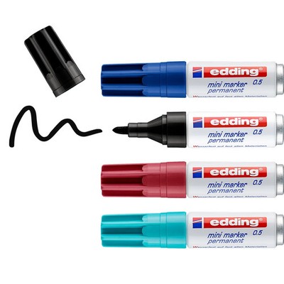edding mini permanent marker Permanentmarker 0,5  Aluminiumschaft 1,5-3 mm