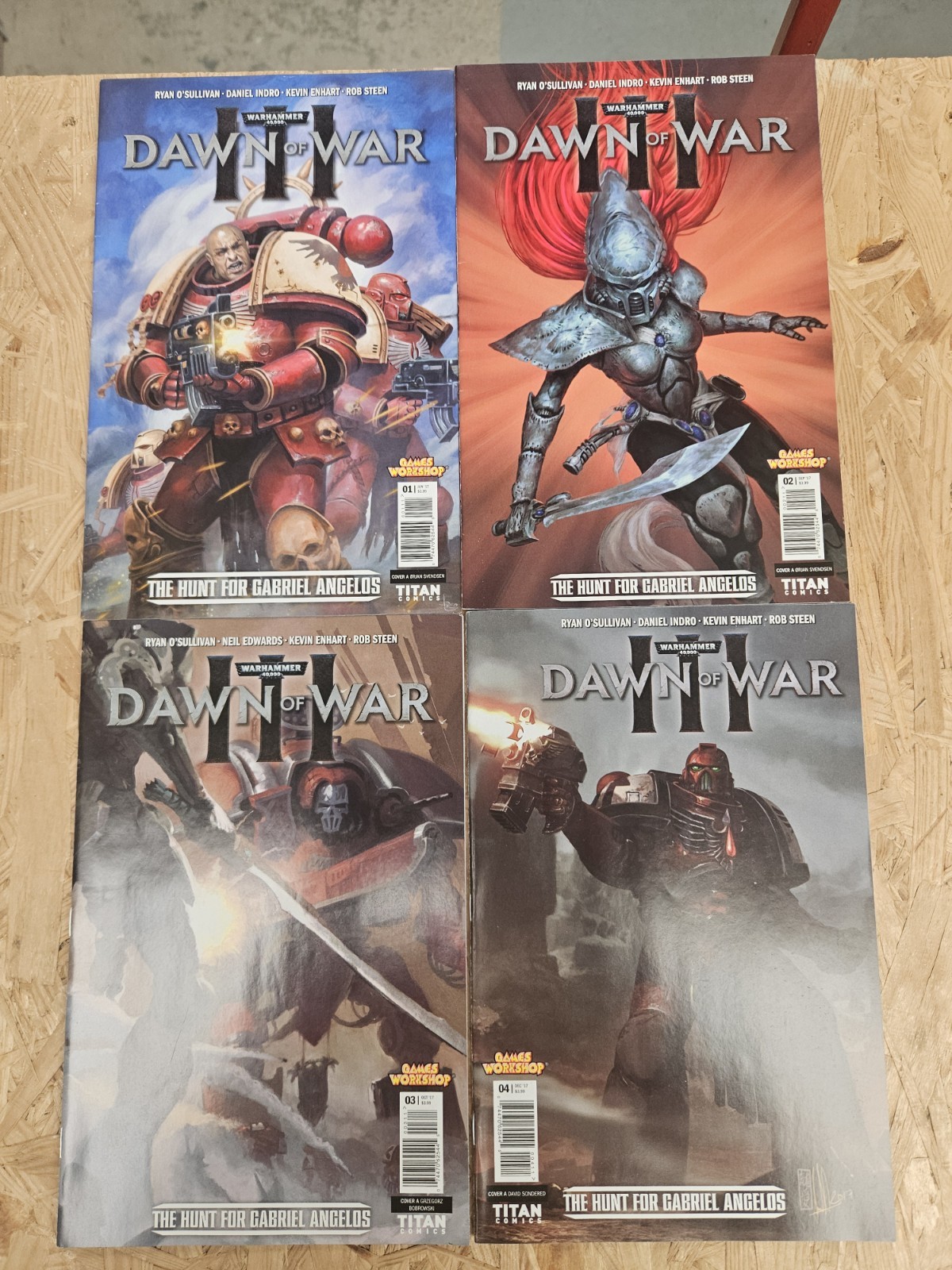 Warhammer 40k Titan Comics Dawn of War 3 Hunt for Gabriel Angelos Issues 1 2 3 4