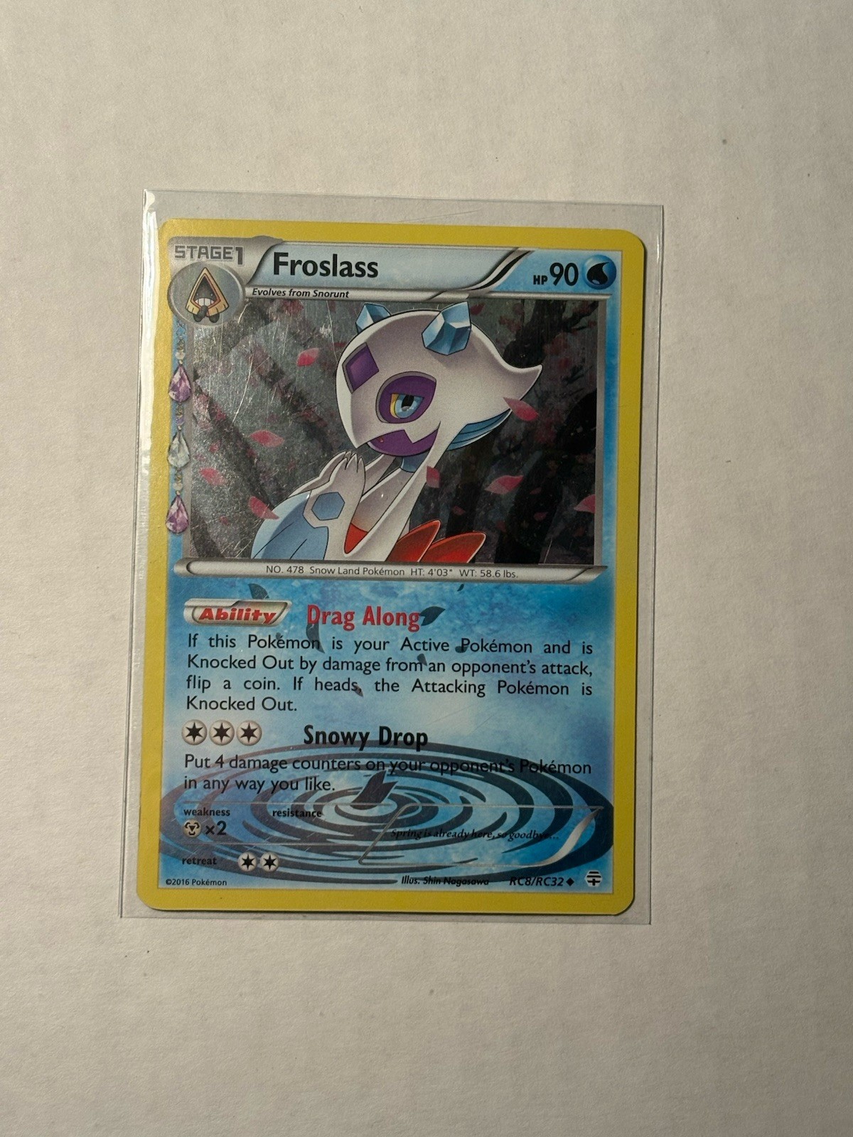 Froslass RC8/RC32 Generations: Radiant Collection Pokemon NM Holo
