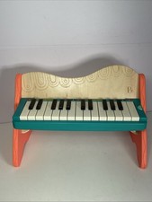 B Toys Wooden Plastic Piano Mini Maestro Works Great Preowned Tested
