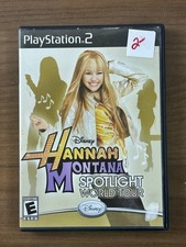 Hannah Montana Spotlight World Tour PS2 PlayStation 2 Game w/ Manual & Case