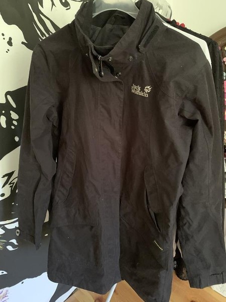 Women Jack Wolfskin Jacket Black 36 / S / 44 #9DMO