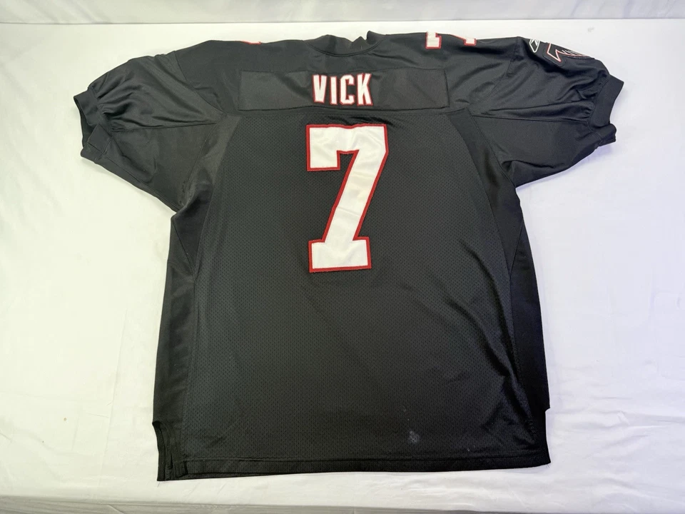 AUTHENTIC ROOKIE Helmet Tag Michael Vick #7 Atlanta Falcons Reebok Jersey 56 - Image 4 of 4