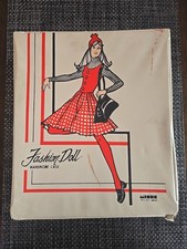 Vintage 1960s White Fashion Doll Wardrobe Case Vinyl Barbie Size Dolls Miner Ind