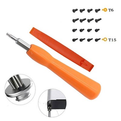 16X Sicherheitsschrauben Ring Türklingel Magnetischer Torx-Schraubendreher T6/15