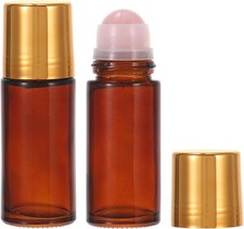 3pcs 1.7oz Refillable Glass Roller Bottles Ro...