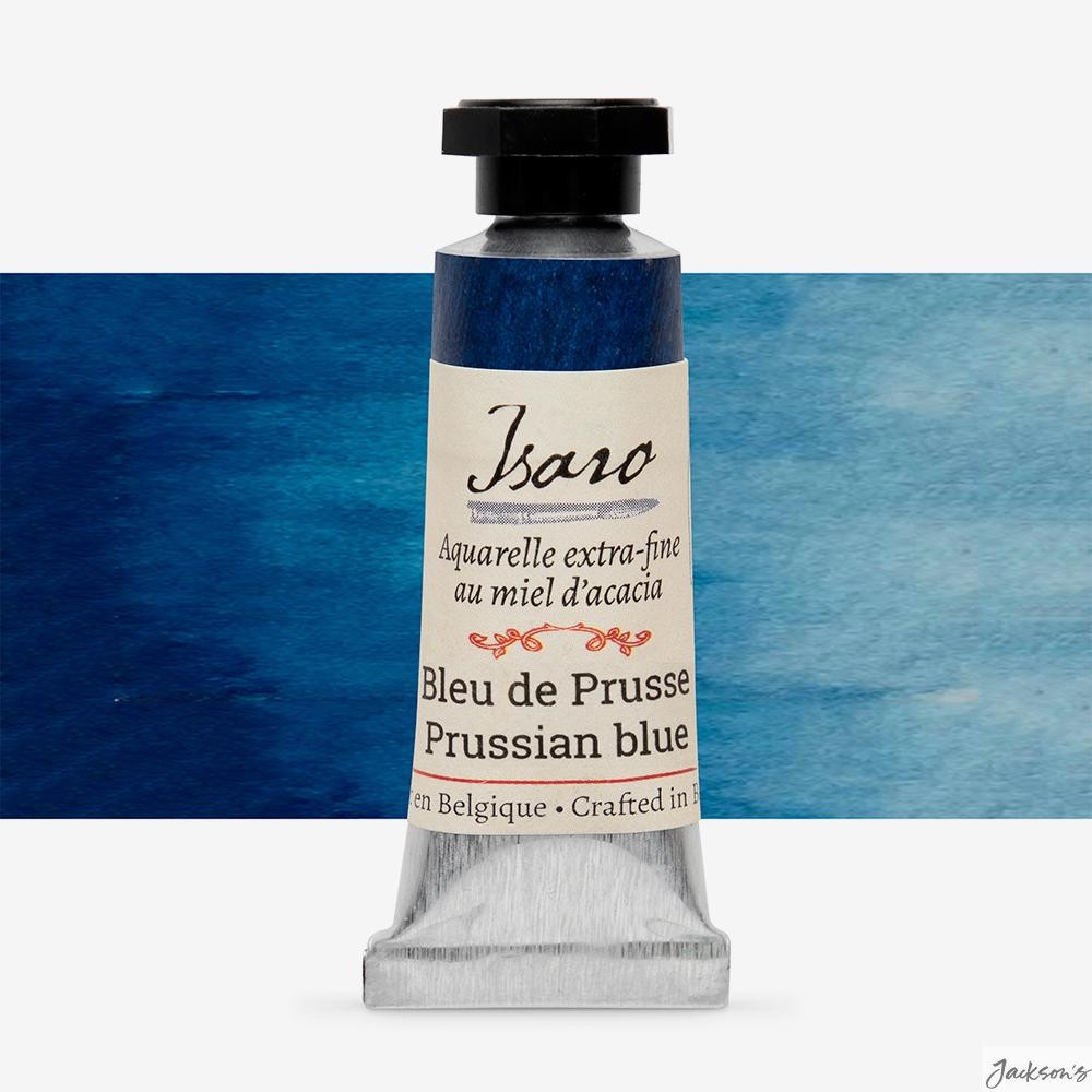 Isaro Watercolour Paint Tube Prussian Blue PB27 7ml For Artists Painting