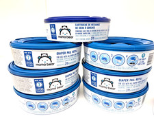 Mama Bear Diaper Pail Refills Lot of 7 Plus 1 each Full refill holds 270 Diapers