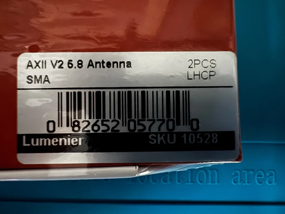 Lumenier AXII 2 5.8GHz  LHCP SMA Antenna For FPV Drone - Image 2 of 2