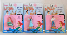 VINTAGE DISNEY THE LITTLE MERMAID ARIEL FIGURES TYCO LOT OF THREE MOC