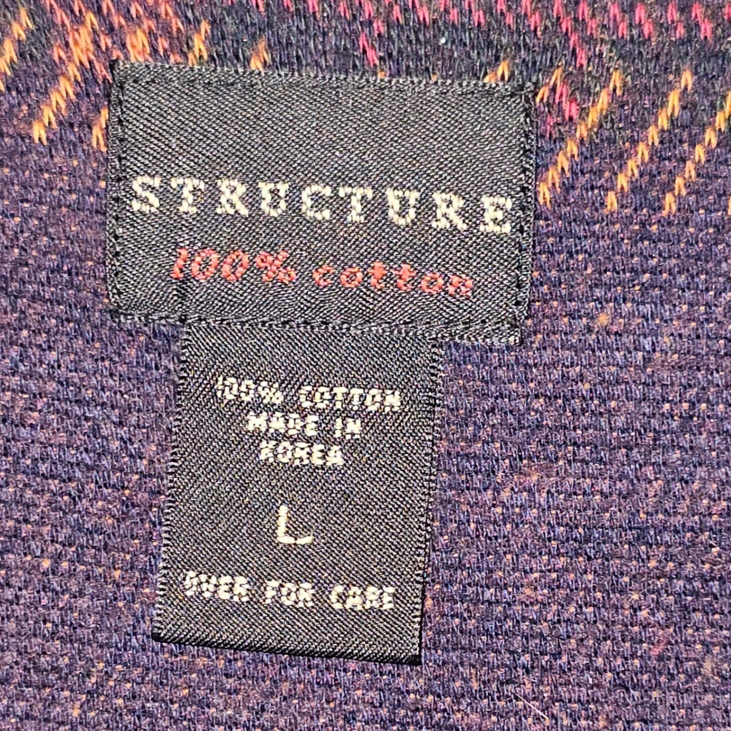 Y2K Vintage Structure Men Patchwork Plaid Argyle … - image 2