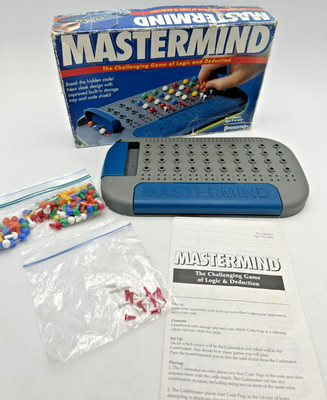 Vtg Mastermind Pressman 1996 Edition Complete with Ad and Cardboard Inserts