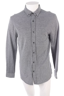 LIVERGY Button-down-Hemd Baumwolle L grau