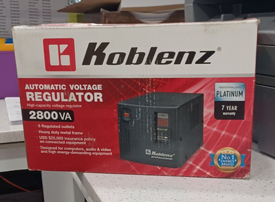 #ad Koblenz Automatic Hi capacity Voltage Regulator 120V 6 outlets CPU Protection $275.00
