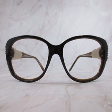 Jimmy Crystal New York GL1187 Butterfly Eyeglass Frames Swarovski Elements Brown