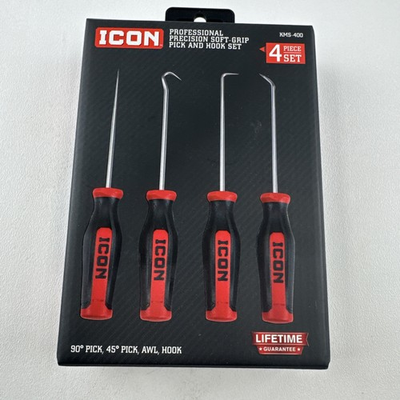 #ad #ad Icon Professional Tools Precision Soft Grip Mini Pick hook Set Mini Pick Set Red $26.99