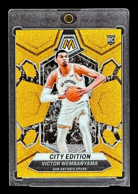 Victor Wembanyama ROOKIE RC GOLD GLITTER #/5 🔥 2023 MOSAIC SSP