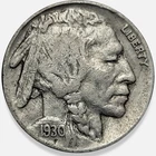 1930-S Buffalo Nickel 5c Fine F+ * Original Surfaces * Nice 1930S