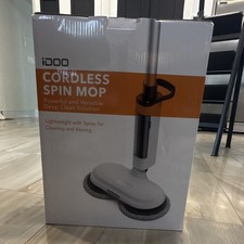 iDOO Cordless Spin Mop ID-EM002 Microfiber Dual Motors Rechargeable Sprayer