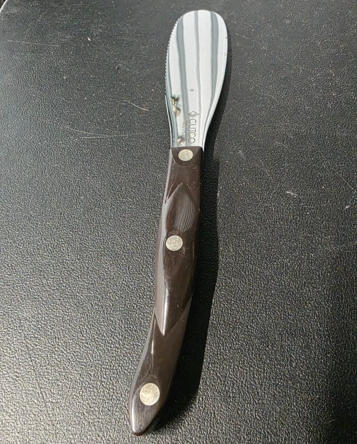Cutco 1768 Spatula Spreader Knife - Classic Brown Handle - Double-D Edge USA